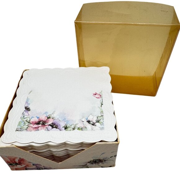 Carol's Rose Garden Vtg Fancy Notes 230 Die Cut Embossed Sheets 3 1/2"Notes 230 - Picture 1 of 4